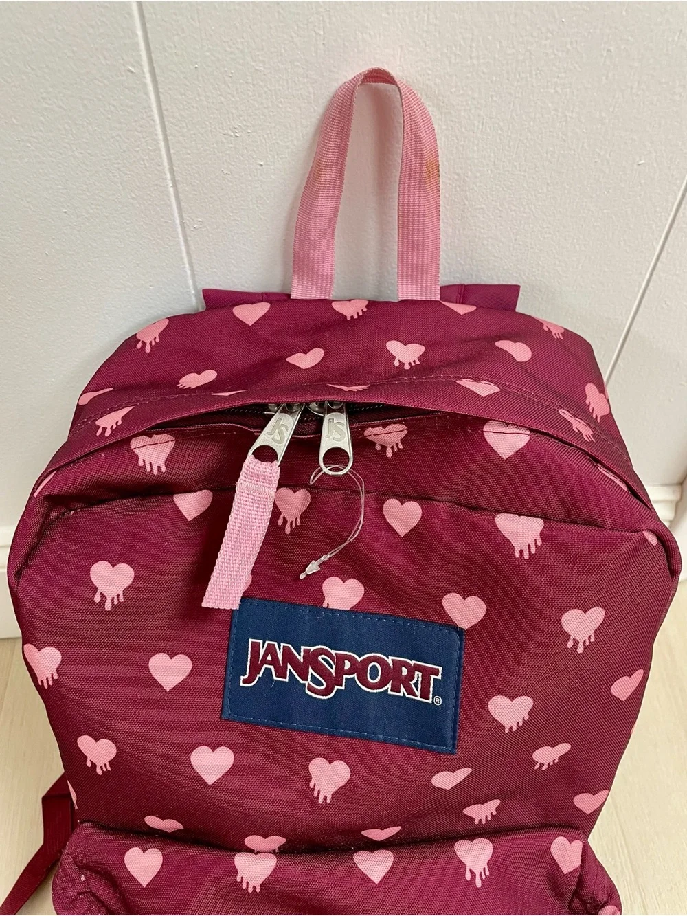 NEW Jansport | Superbreak Backpack Russet Red Melting Hearts